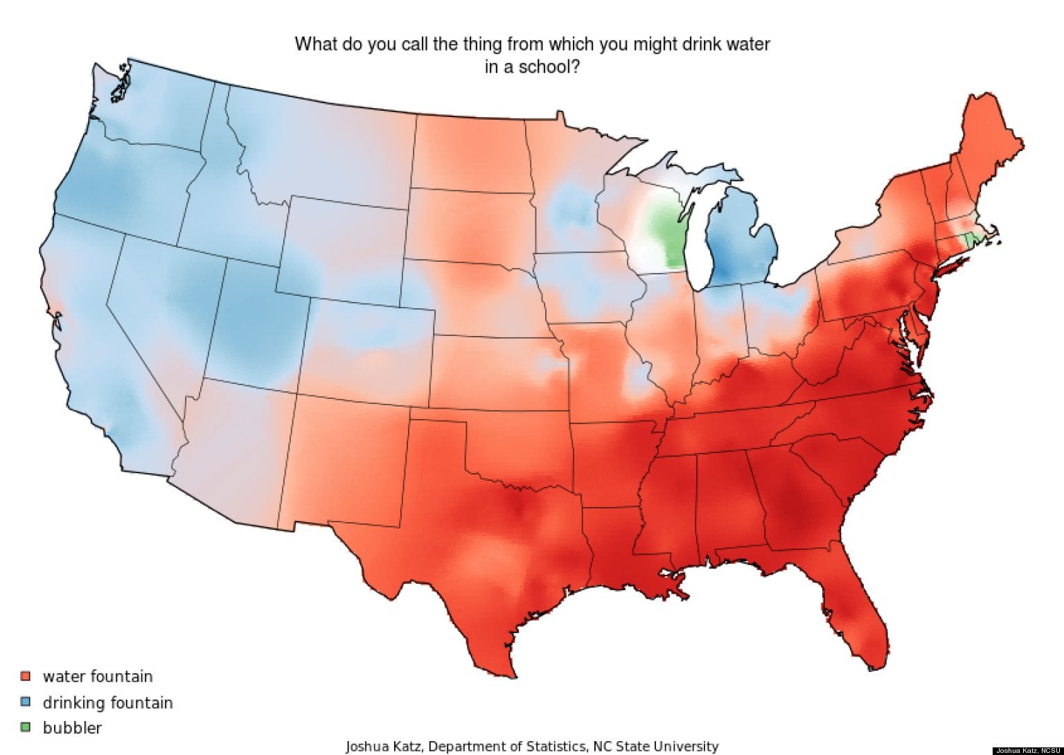 What do you call that thing you drink water from in a public building? I  call it a bubbler! : r/MapPorn