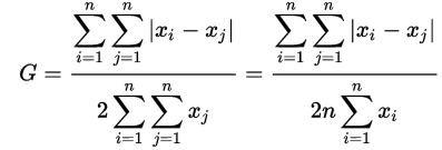 gini formula disc