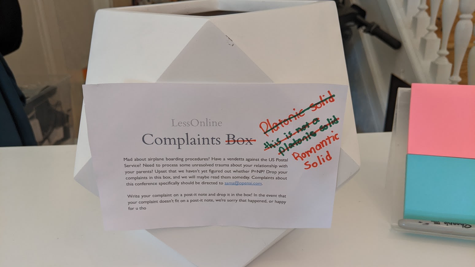 Complaints Box