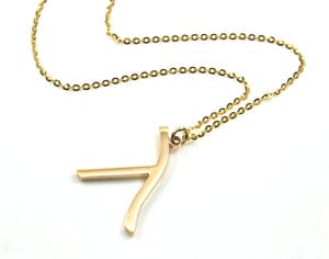 Lambda Necklace, 14k Gold, Gay Pride, Lesbian Necklace, LGBT, Equality, Solid Gold Necklace